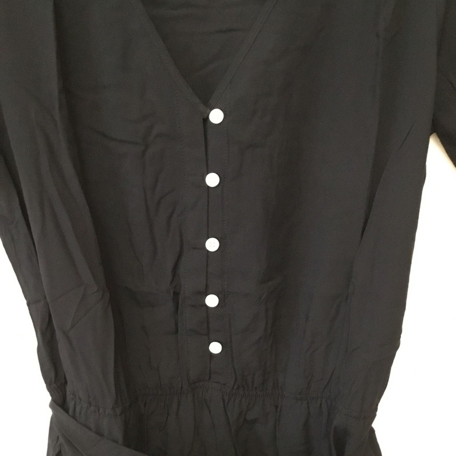 Gap GAP Factory Black Easy Button-Front Romper Size 27" / US 4 / IT 40 - 3 Thumbnail