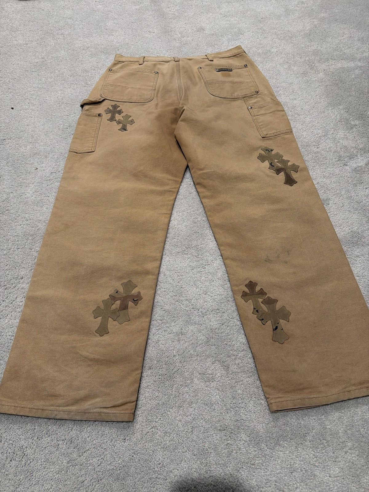 Chrome Hearts Chrome Hearts Sex Records Carhartt Tan Carpenter Pants Size US 34 / EU 50 - 5 Thumbnail