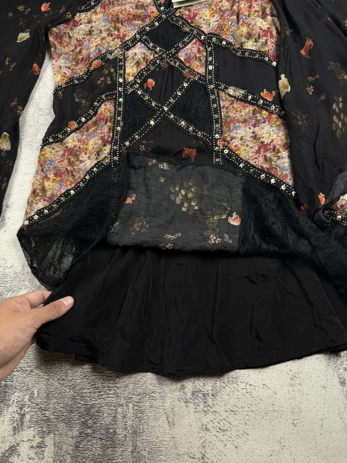 Allsaints AllSaints Lucia Kora Dress Viscose US 6 UK 10 NEW Floral Button Design Tunic Size M / US 6-8 / IT 42-44 - 10 Thumbnail