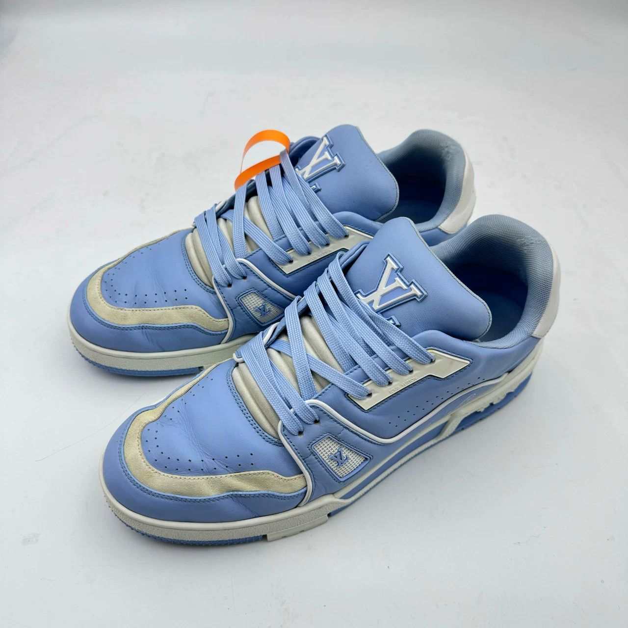 Louis Vuitton LV Sky Blue Spliced Trainer Sneakers Size US 8.5 / EU 41-42 - 1 Thumbnail