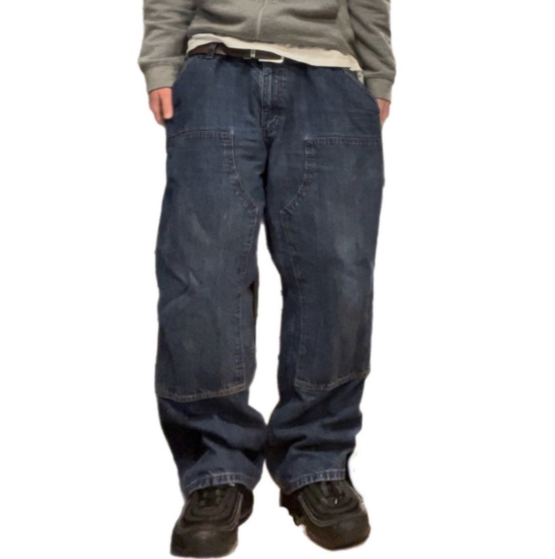 Vintage blue baggy Carhartt double knee carpenter pants