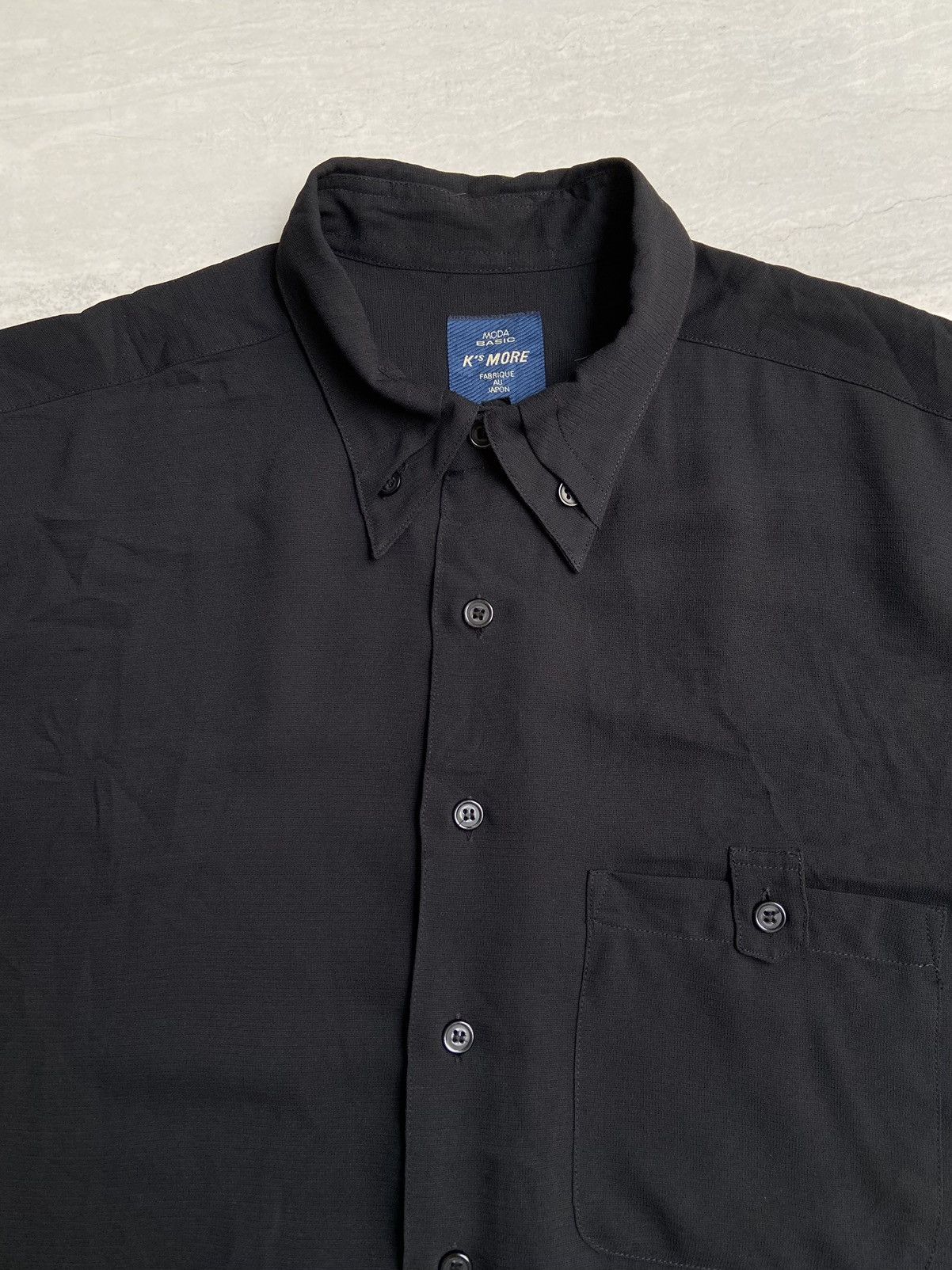 Isamu Katayama Backlash K’S Kadoya MORE MODA BASIC Black Shirt Size US L / EU 52-54 / 3 - 5 Thumbnail