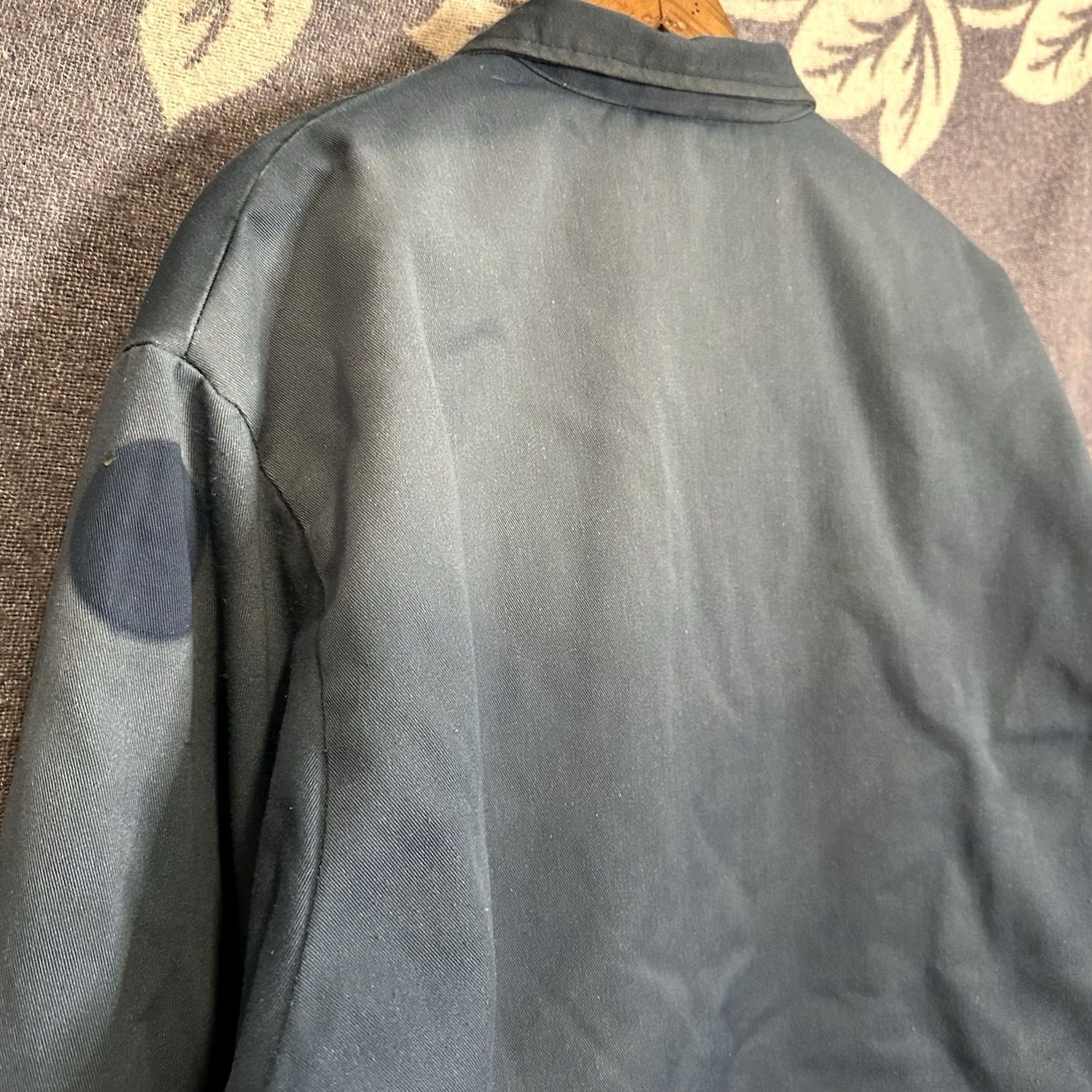 JCPenney VINTAGE Big Mac Jacket Shirt XL USA Blue Quilted Full Zip Workwear Distressed 80s Mens Size US XL / EU 56 / 4 - 8 Thumbnail