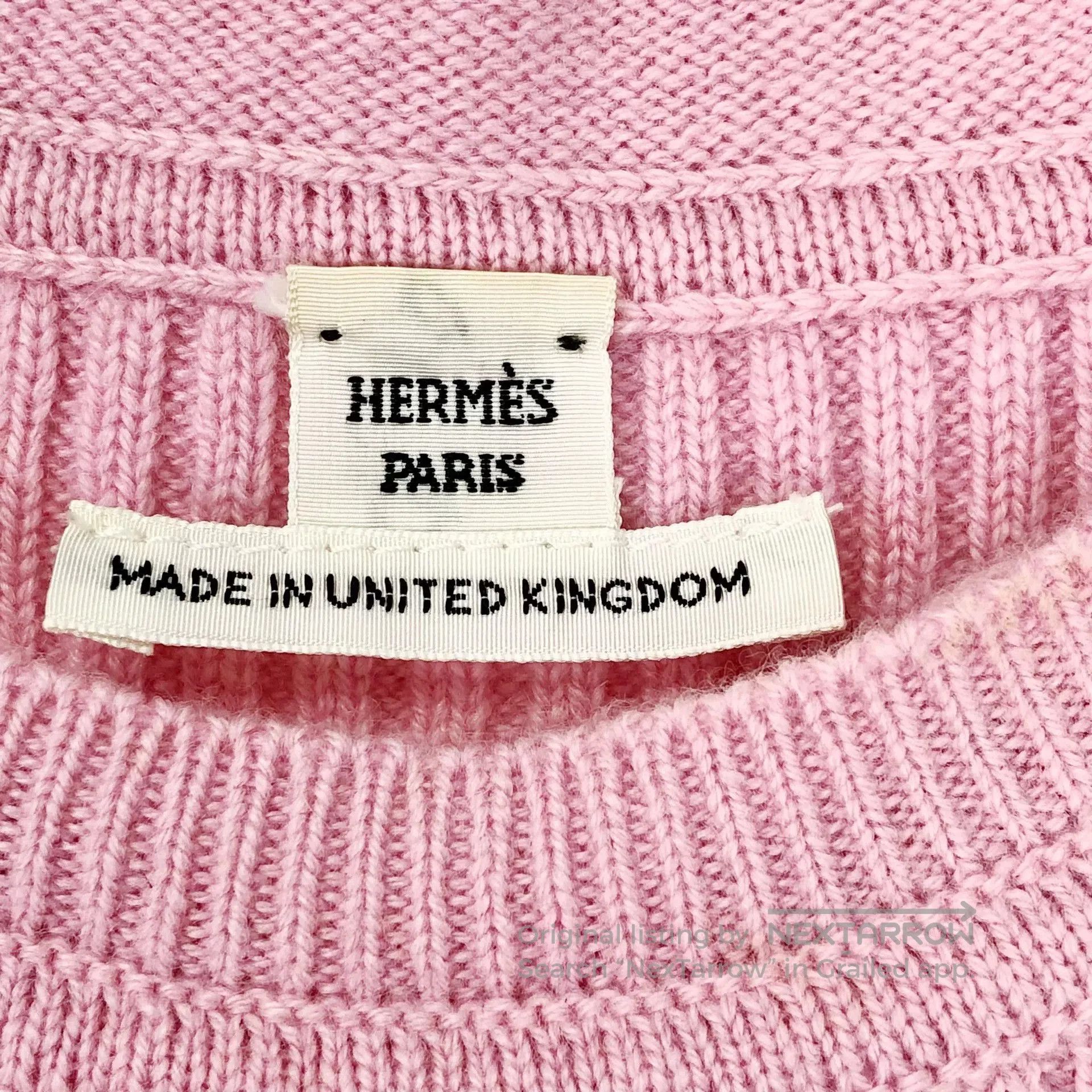 Hermes Hermes Pink Cashmere Knit Top. Size US XS / EU 42 / 0 - 3 Thumbnail