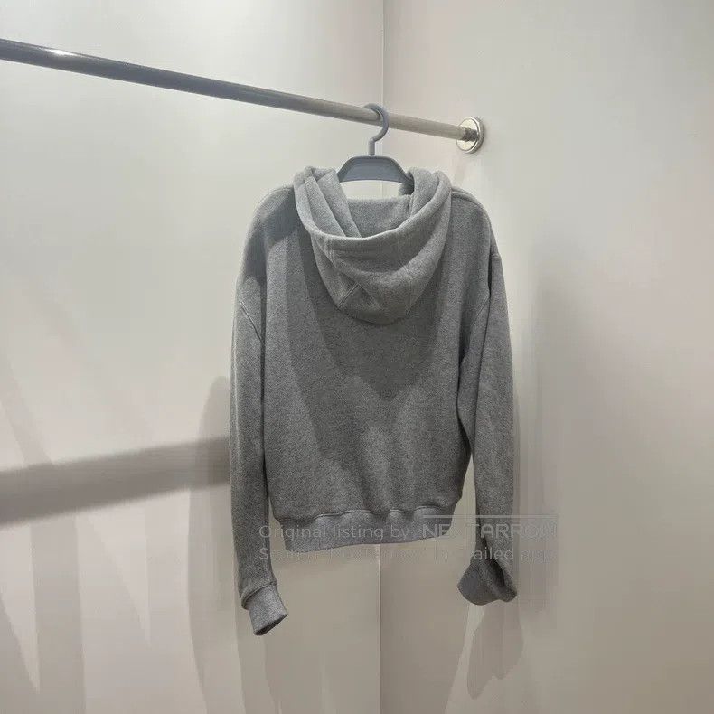 Loewe Loewe Grey Logo Zip-Up Hoodie Jacket Size XS / US 0-2 / IT 36-38 - 2 Thumbnail