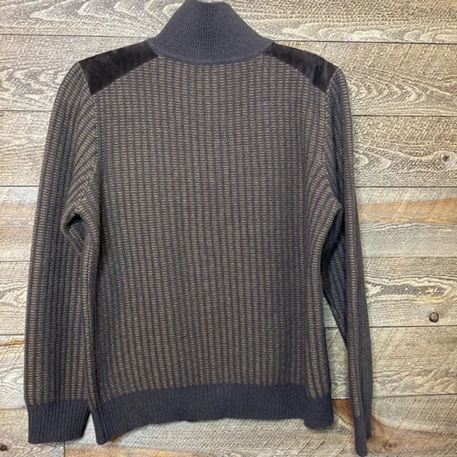 Moncler Vintage Moncler Brown Cardigan Sweater Size Large Zip Front Size US L / EU 52-54 / 3 - 2 Thumbnail