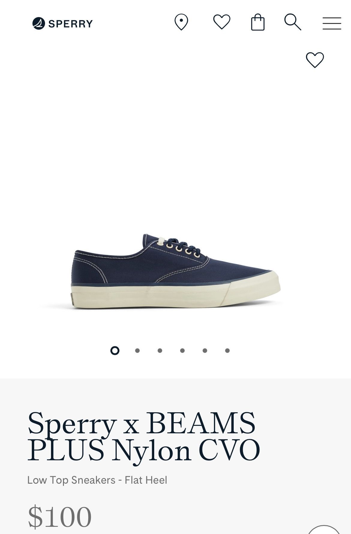 Beams Plus × Sperry BEAMS PLUS X SPERRY NYLON CVO SNEAKER Size US 10 / EU 43 - 5 Thumbnail