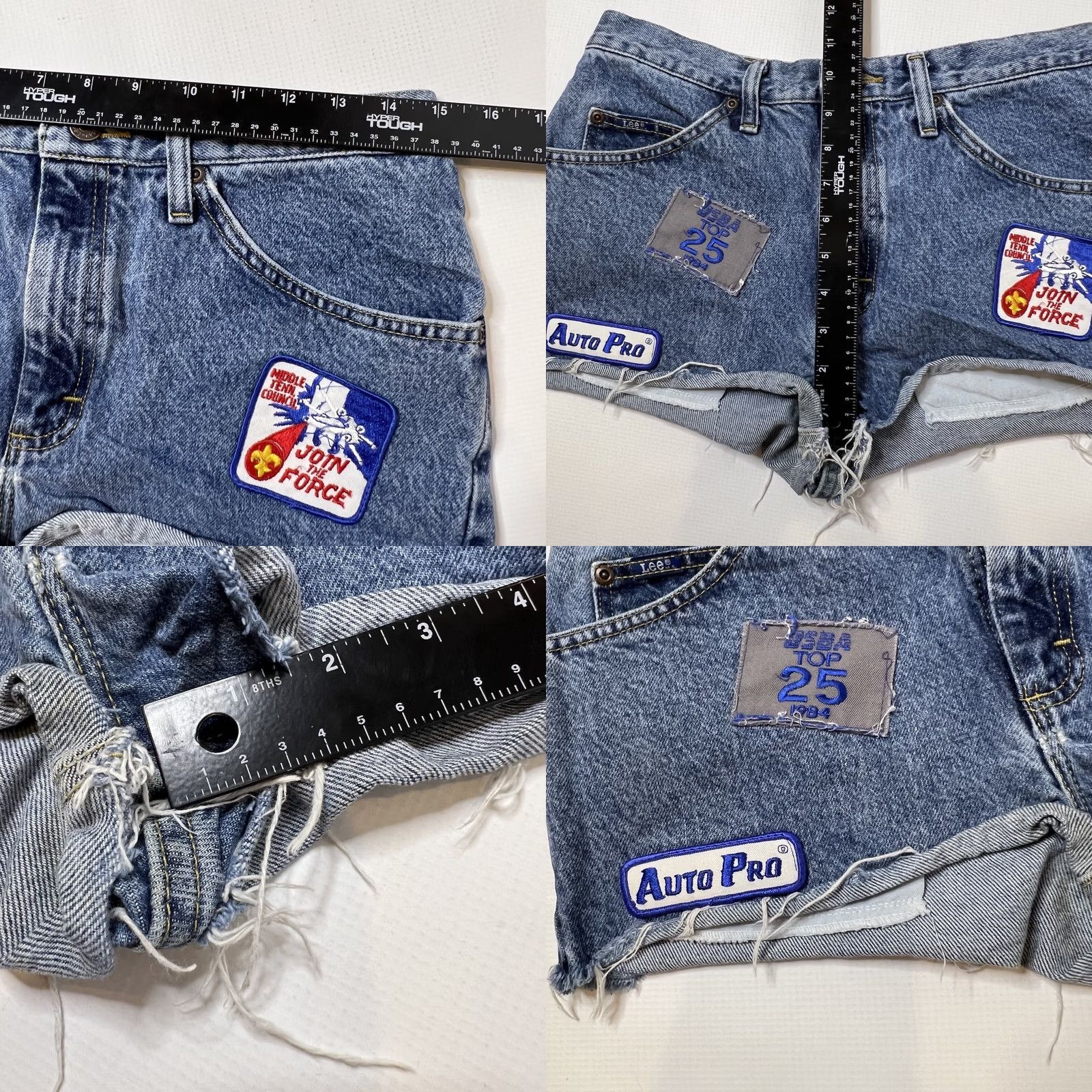 Vintage Womens Lee High Rise Classic Denim Mom Blue Jeans Shorts Size 30 Sublime Patch Size 30" / US 8 / IT 44 - 8 Thumbnail