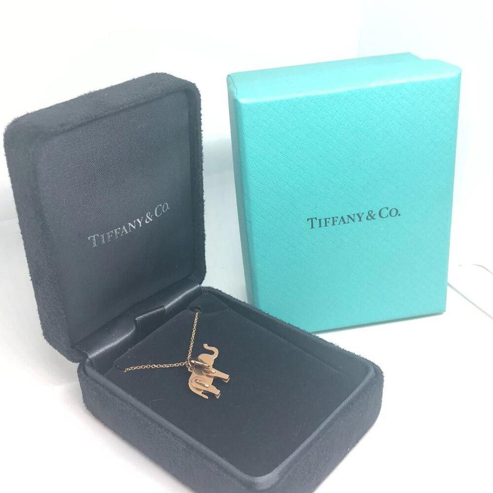 Tiffany & Co. Tiffany 18K Rose Gold Save Wild Elephant Necklace 18" Size ONE SIZE - 11 Thumbnail