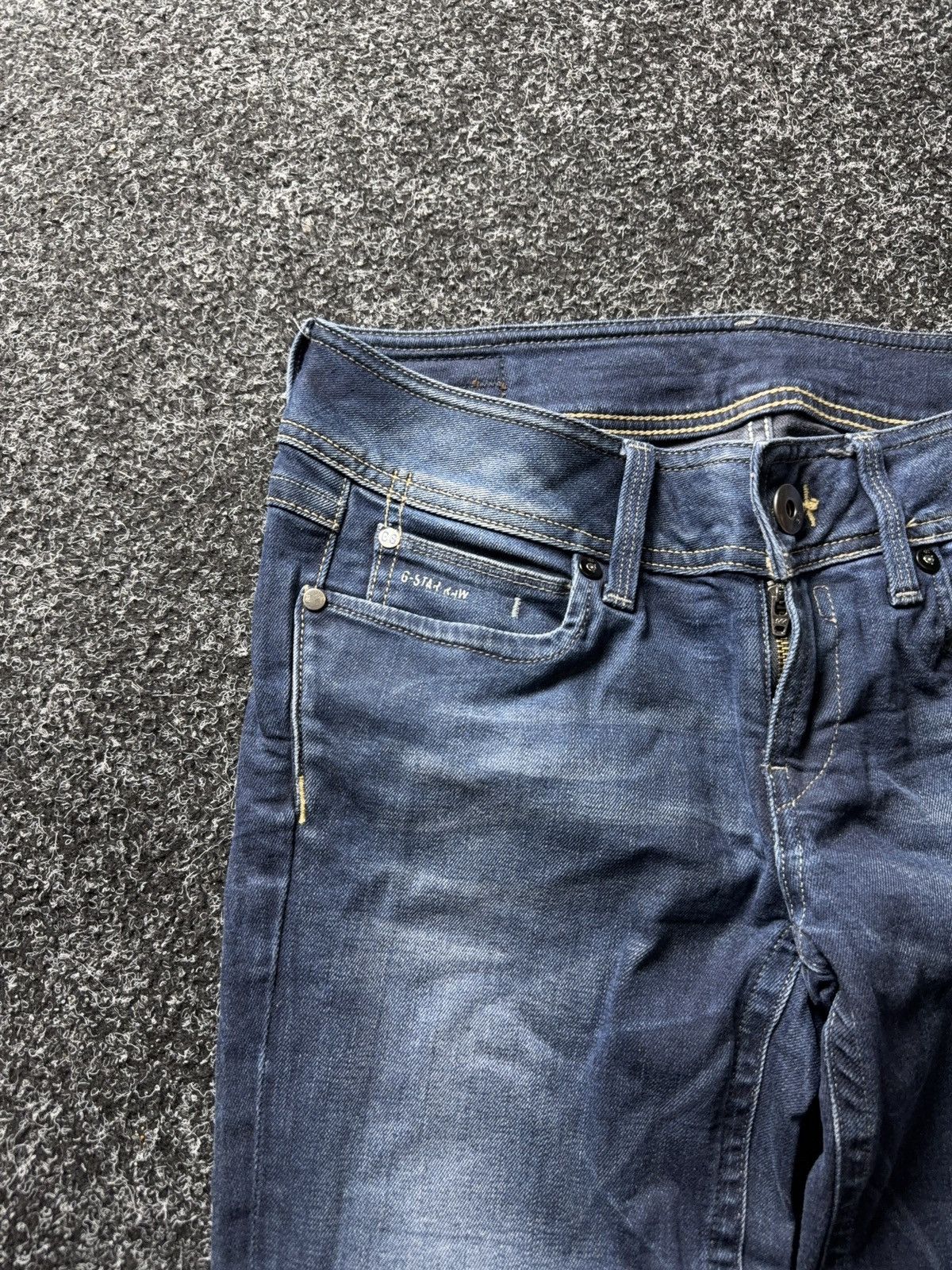 G-Star Vintage 00s Y2K G-Star RAW Straight Jeans Dark Wash Size 29" - 9 Thumbnail
