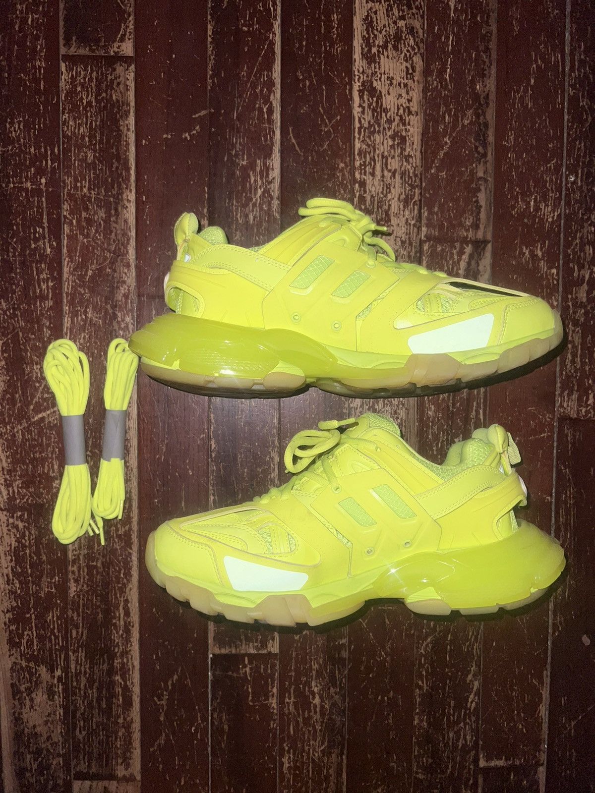 Balenciaga Balenciaga Track Sneaker ‘Clear Sole - Fluo’ Size US 7 / EU 40 - 3 Thumbnail