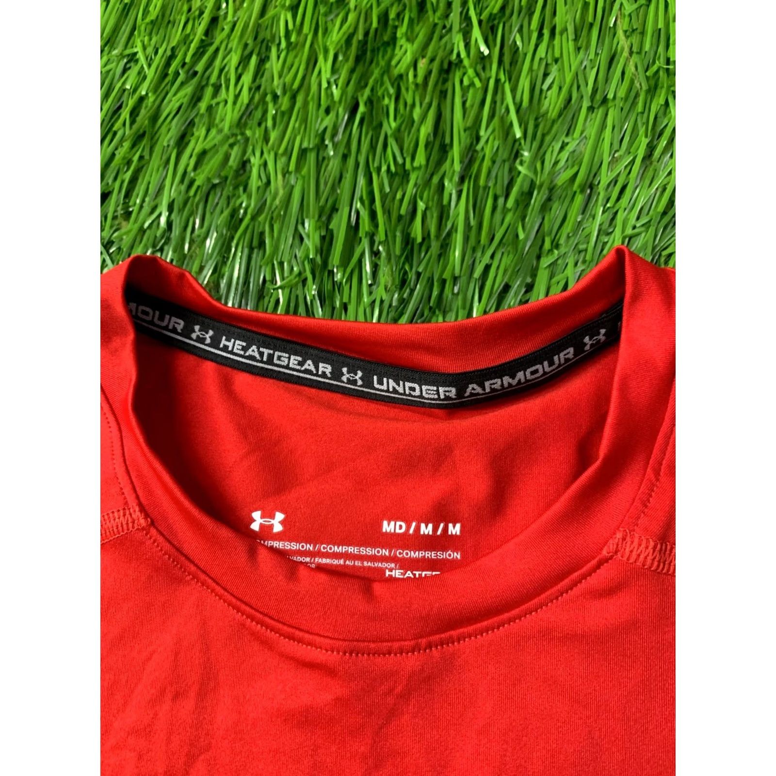 Under Armour UNDER ARMOUR HEATGEAR Shirt Men M Red 2022 Original Compression Jersey Short Sleeve Crew Neck Functional Base Layer- Men’s Size M Size US M / EU 48-50 / 2 - 4 Thumbnail