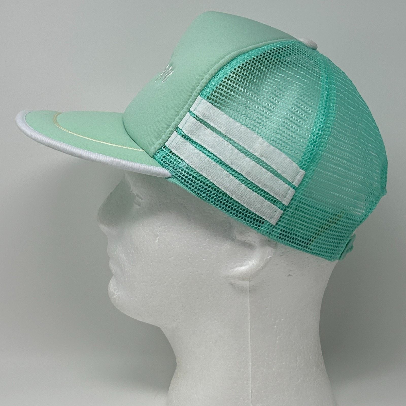 Vintage Vintage San Diego 3 Stripe Trucker Hat Cap Green 80s Size ONE SIZE - 6 Thumbnail