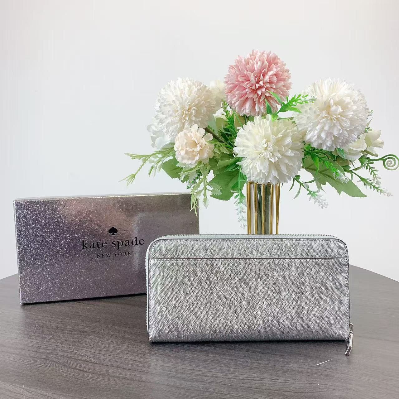 Kate Spade Kate Spade KJ020 Kenzie Metallic Large Lunar Light Size ONE SIZE - 2 Thumbnail