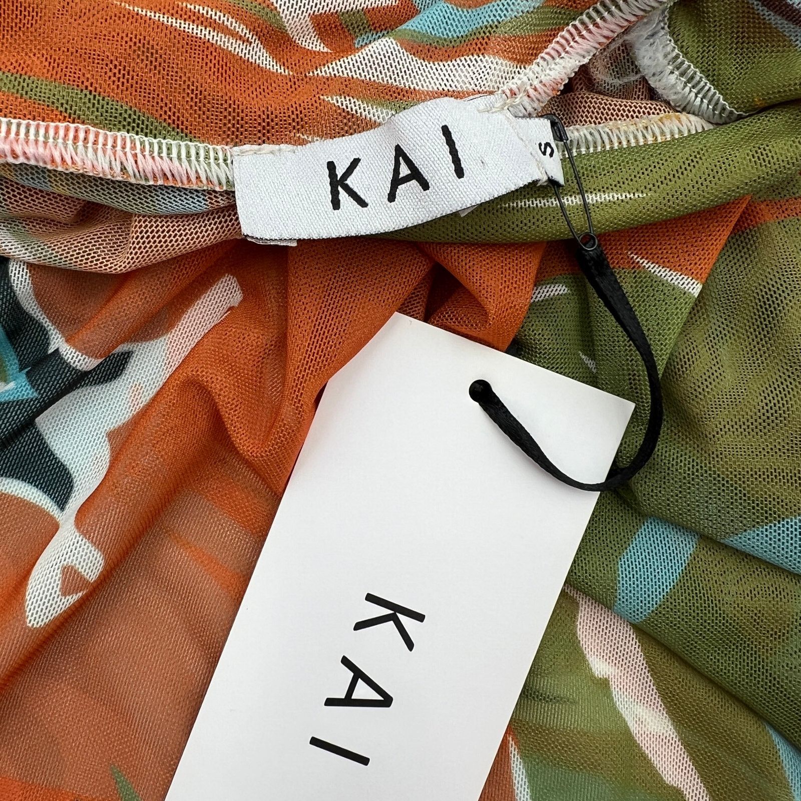 Other Kai Collective Gaia Mini Dress Printed Mesh Turtleneck Size S / US 4 / IT 40 - 3 Thumbnail