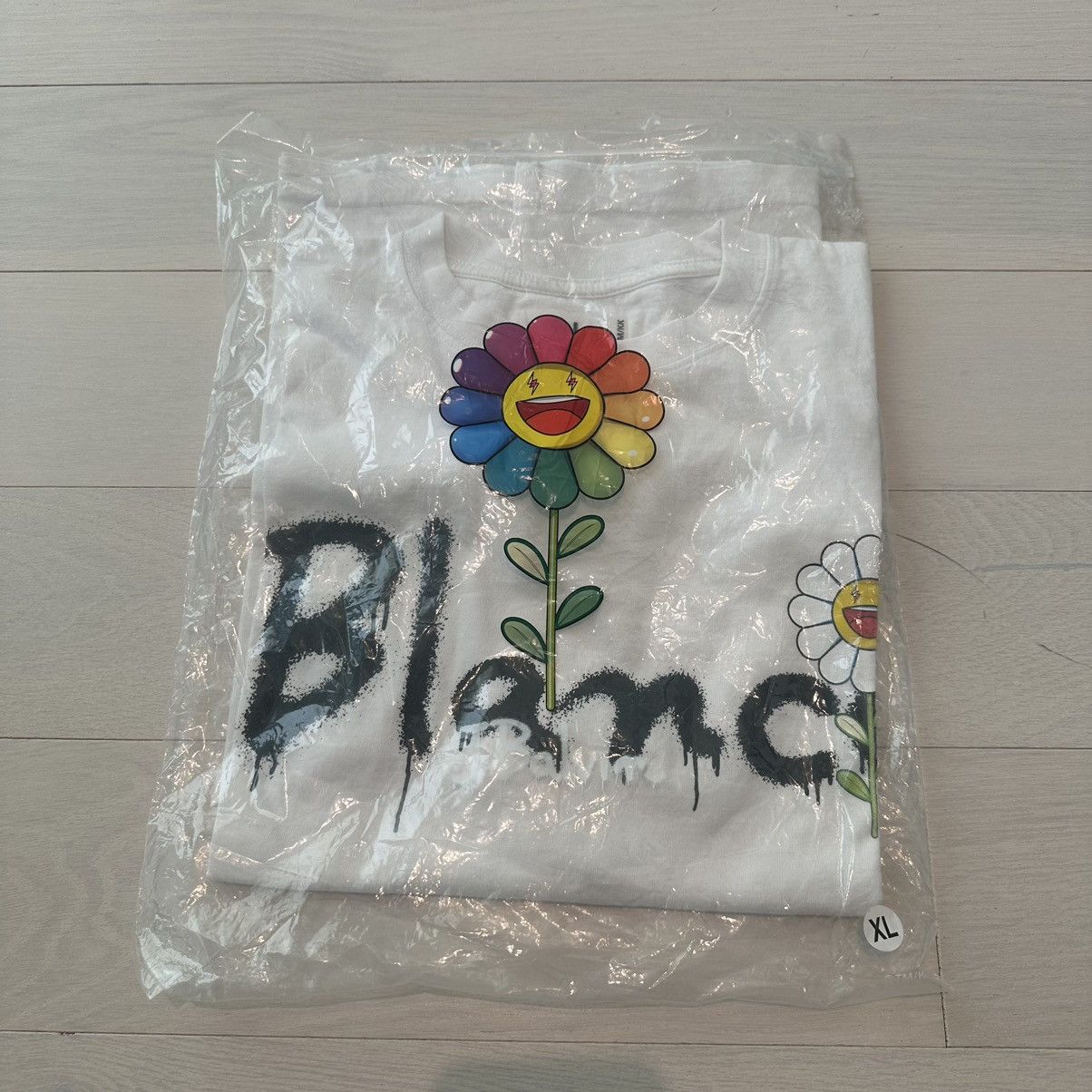 J Balvin × Takashi Murakami TAKASHI MURAKAMI x J BALVIN BLANCO SCRIPT T SHIRT XL Size US XL / EU 56 / 4 - 2 Thumbnail