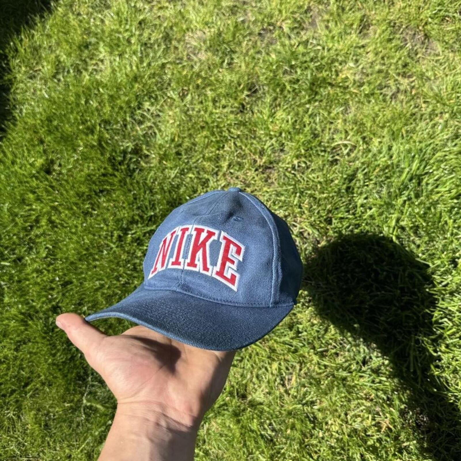 Nike 1990s Vintage Nike Spellout Snapback Cap Size ONE SIZE - 1 Thumbnail