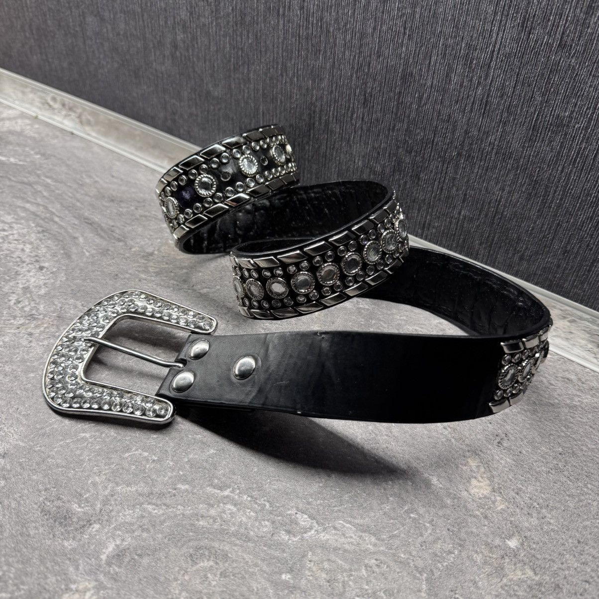 Hysteric Glamour Rhinestone Studded Western Belt Y2K Size ONE SIZE - 3 Thumbnail