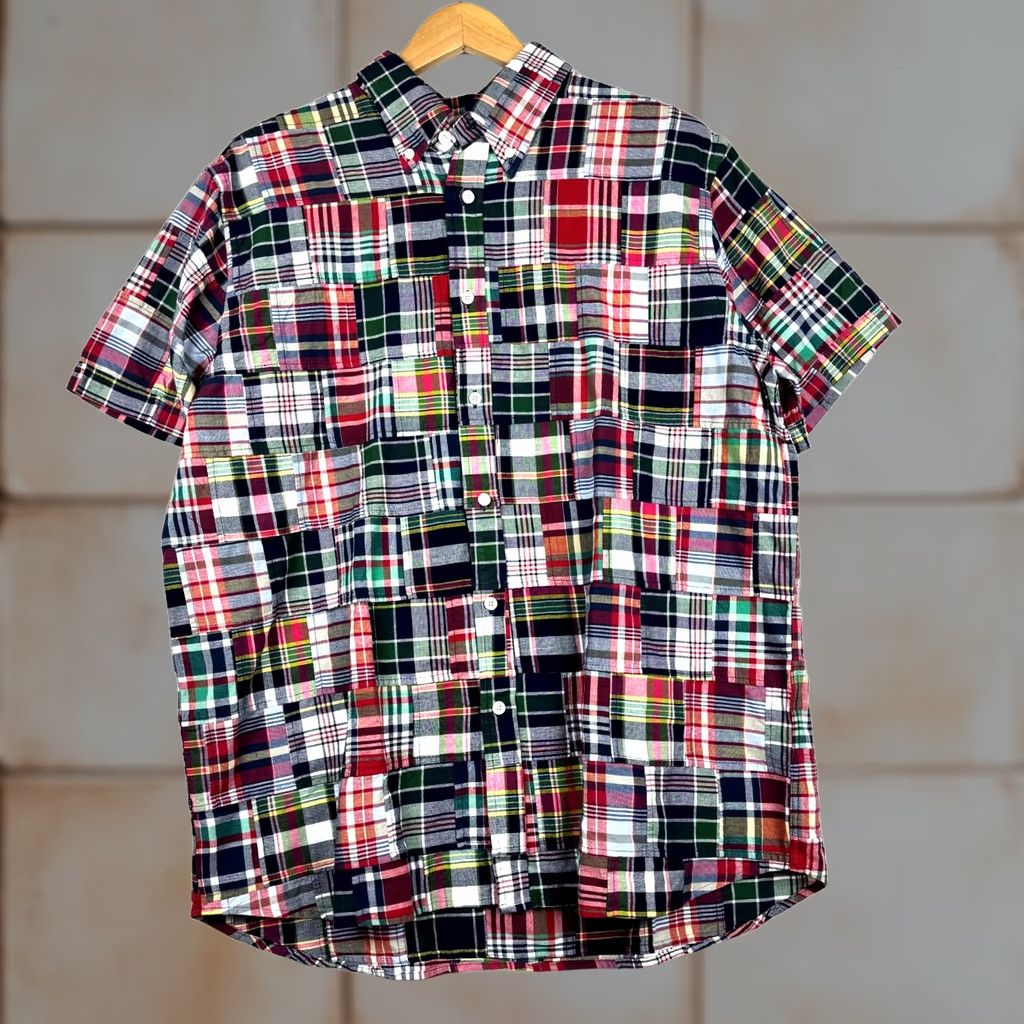 Brooks Brothers Brooks Brothers 1818 Men's L Regent Fit Plaid Short Sleeve Button-Down Shirt Size US 33 - 1 Thumbnail