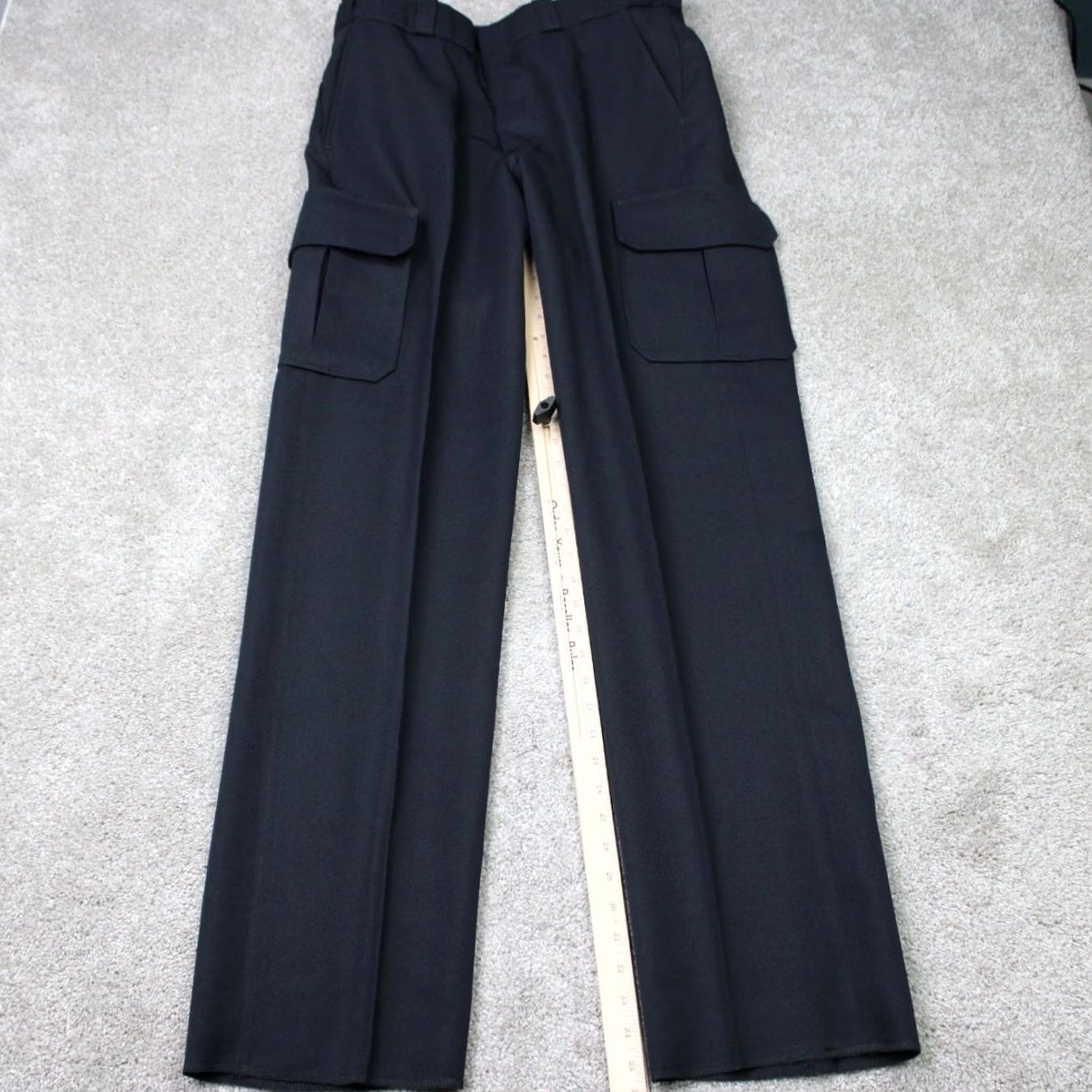 Vintage Elbeco Pants Men 36 Navy Blue TexTrop2 Cargo Pocket Unhemmed Polyester E8875 Size US 36 / EU 52 - 2 Thumbnail