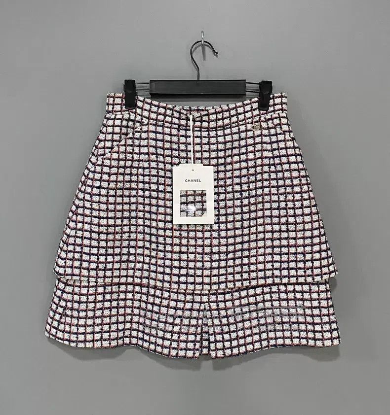 Chanel Chanel A thousand-bird check skirt Size 25" / US 0 / IT 36 - 1 Thumbnail