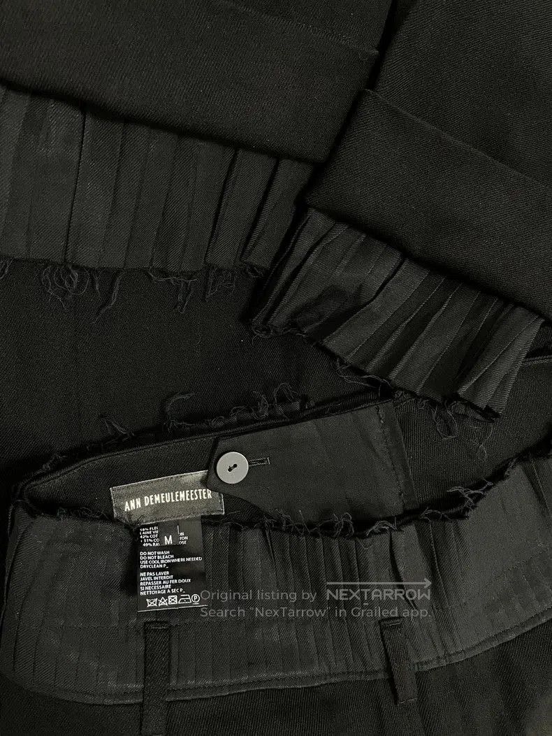Ann Demeulemeester Ann Demeulemeester Pleated Cropped Trousers. Size US 30 / EU 46 - 6 Thumbnail
