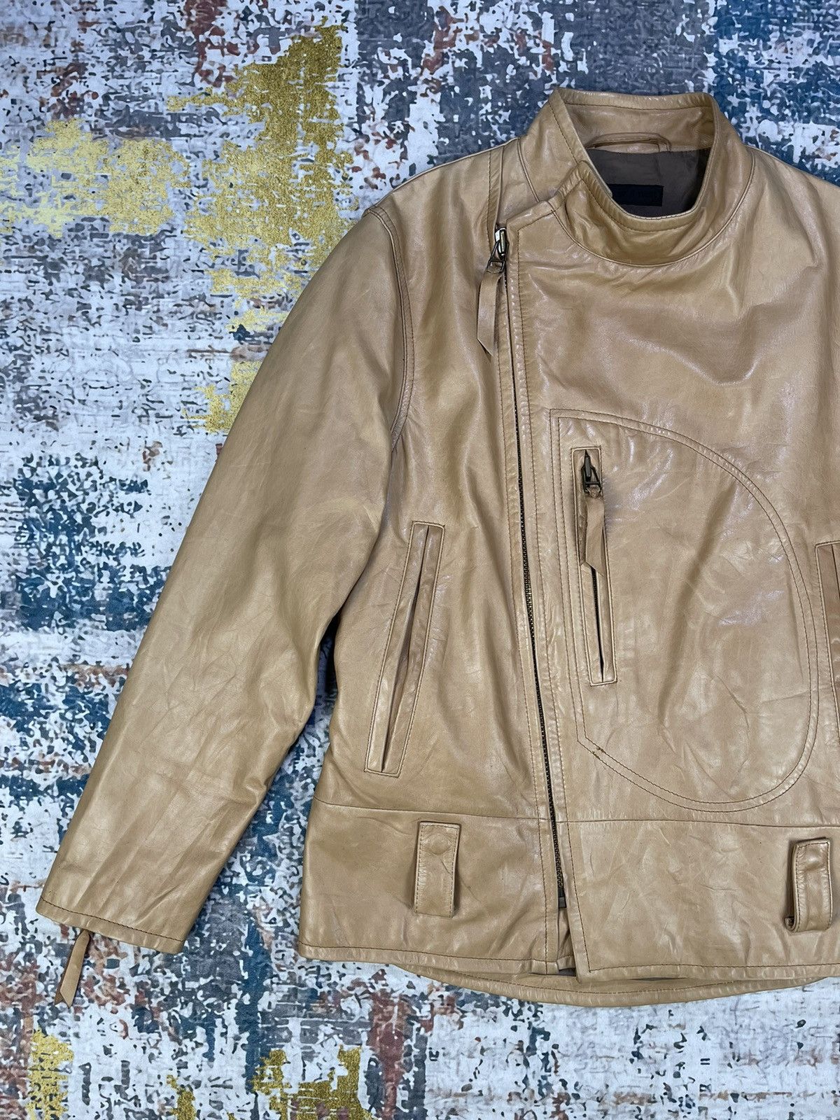 Genuine Leather Crow’s Nest Assymetric Rider Leather Jackets Size US M / EU 48-50 / 2 - 3 Thumbnail