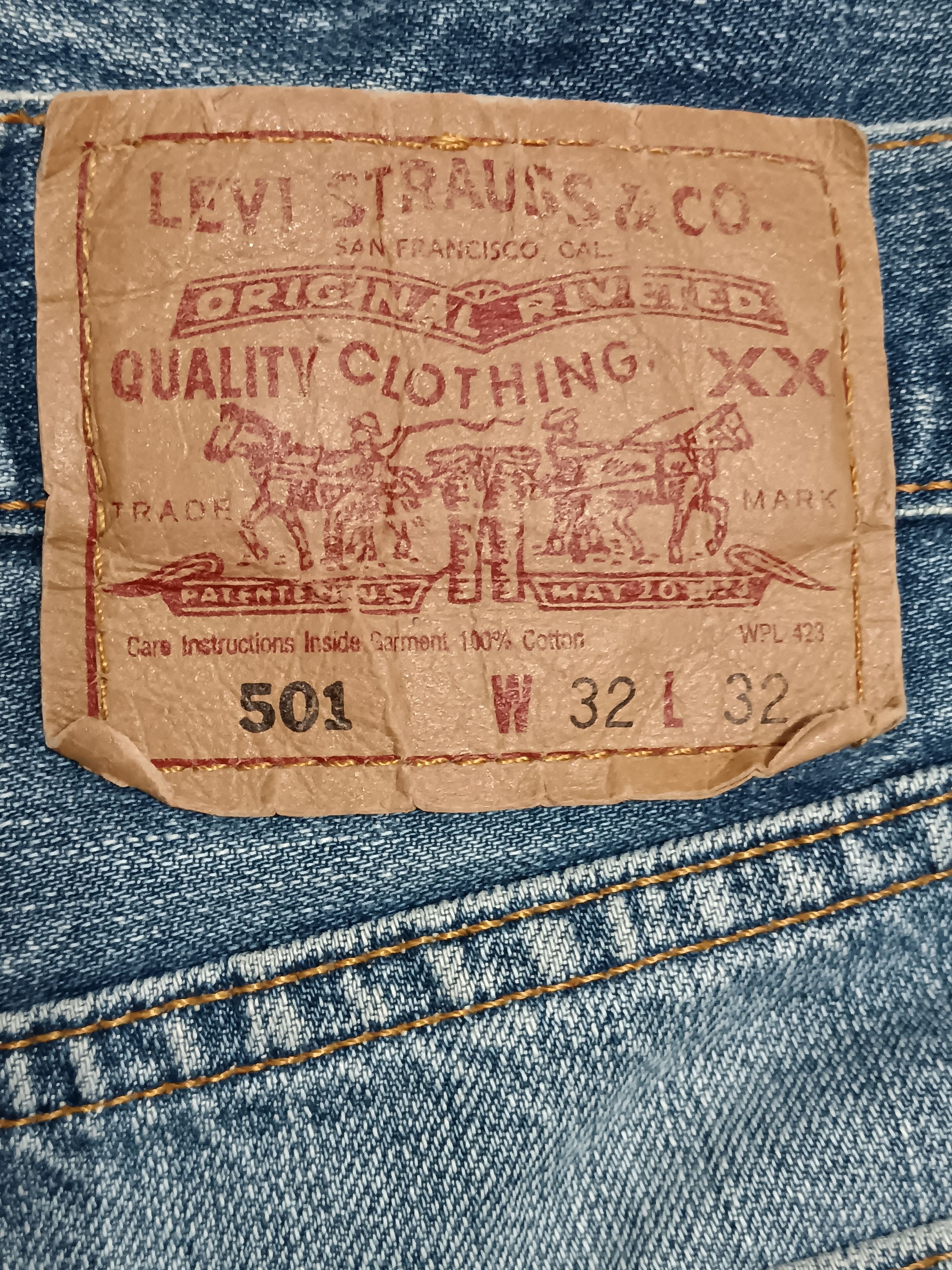 Japanese Brand × Levi's VINTAGE LEVIS 501 BUTTON-FLY JEANS Size US 32 / EU 48 - 2 Thumbnail