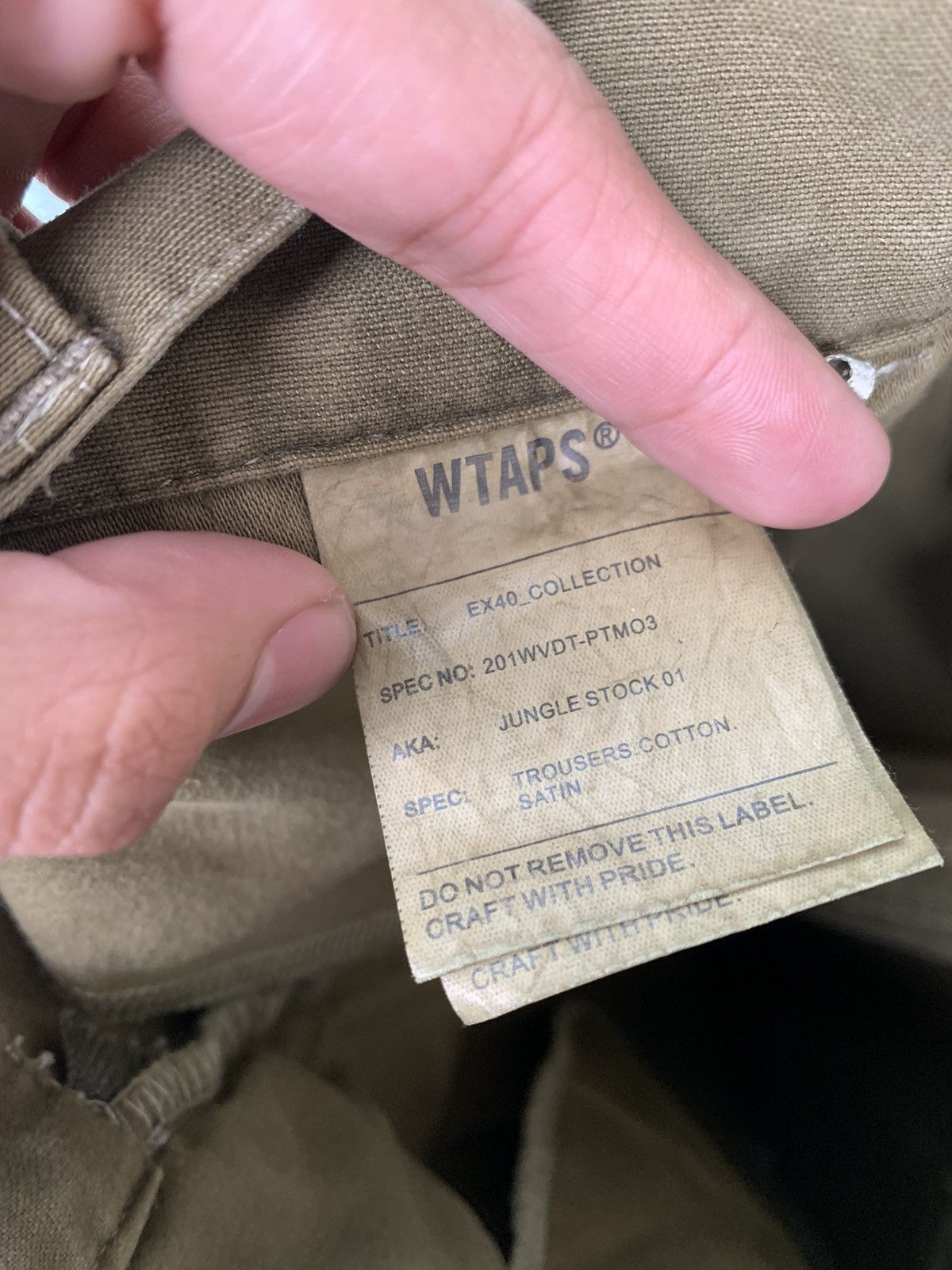 Wtaps SS20 Jungle Stock Trousers Size US 36 / EU 52 - 10 Thumbnail