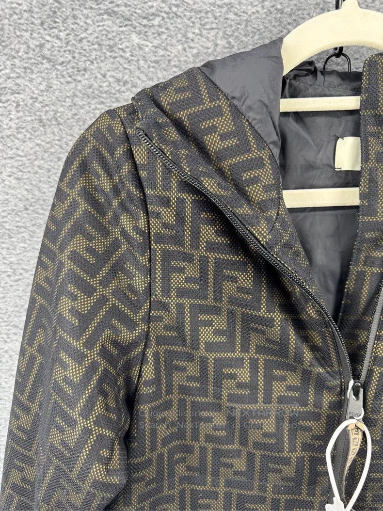 Fendi Fendi All-over print double-F mesh coat Size XXS / US 00 / IT 34 - 3 Thumbnail