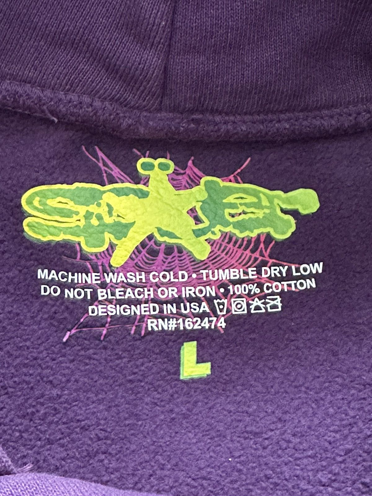 Sp5der Sp5der Worldwide Purple Gem Hoodie Size US L / EU 52-54 / 3 - 3 Thumbnail