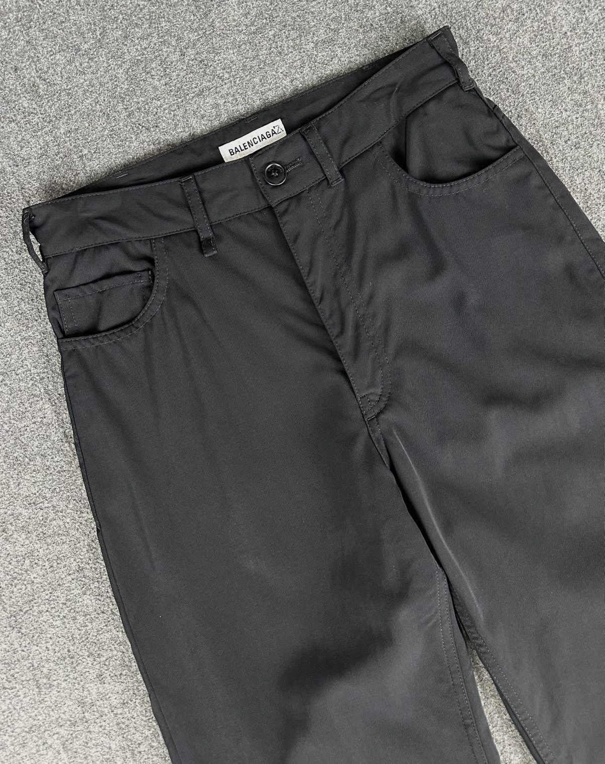 Balenciaga Balenciaga - F/W21 Classic Wide Leg Wool Trouser Size 29" - 4 Thumbnail