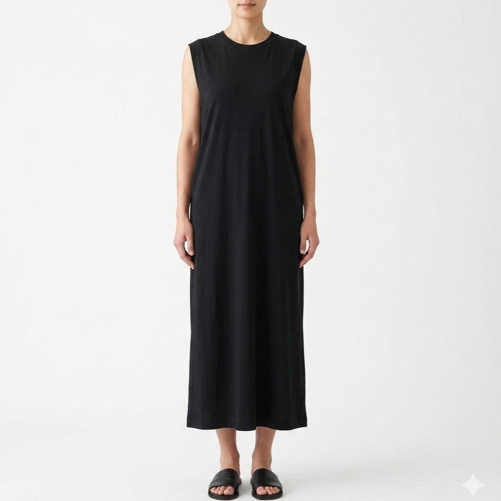 Old Navy Old Navy Muscle Tank Midi Shift T-shirt Dress Black Size M Size M / US 6-8 / IT 42-44 - 1 Thumbnail