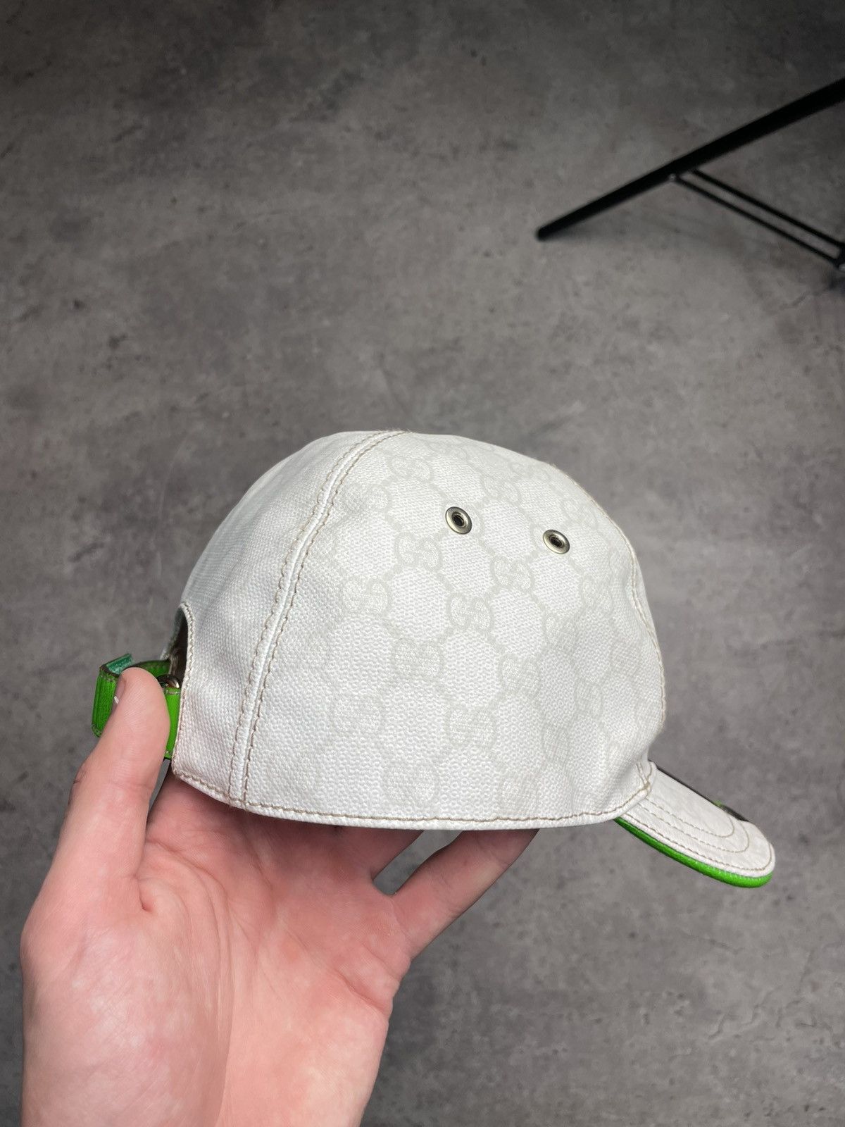 Gucci Authentic Gucci monogram leather cap Size ONE SIZE - 5 Thumbnail