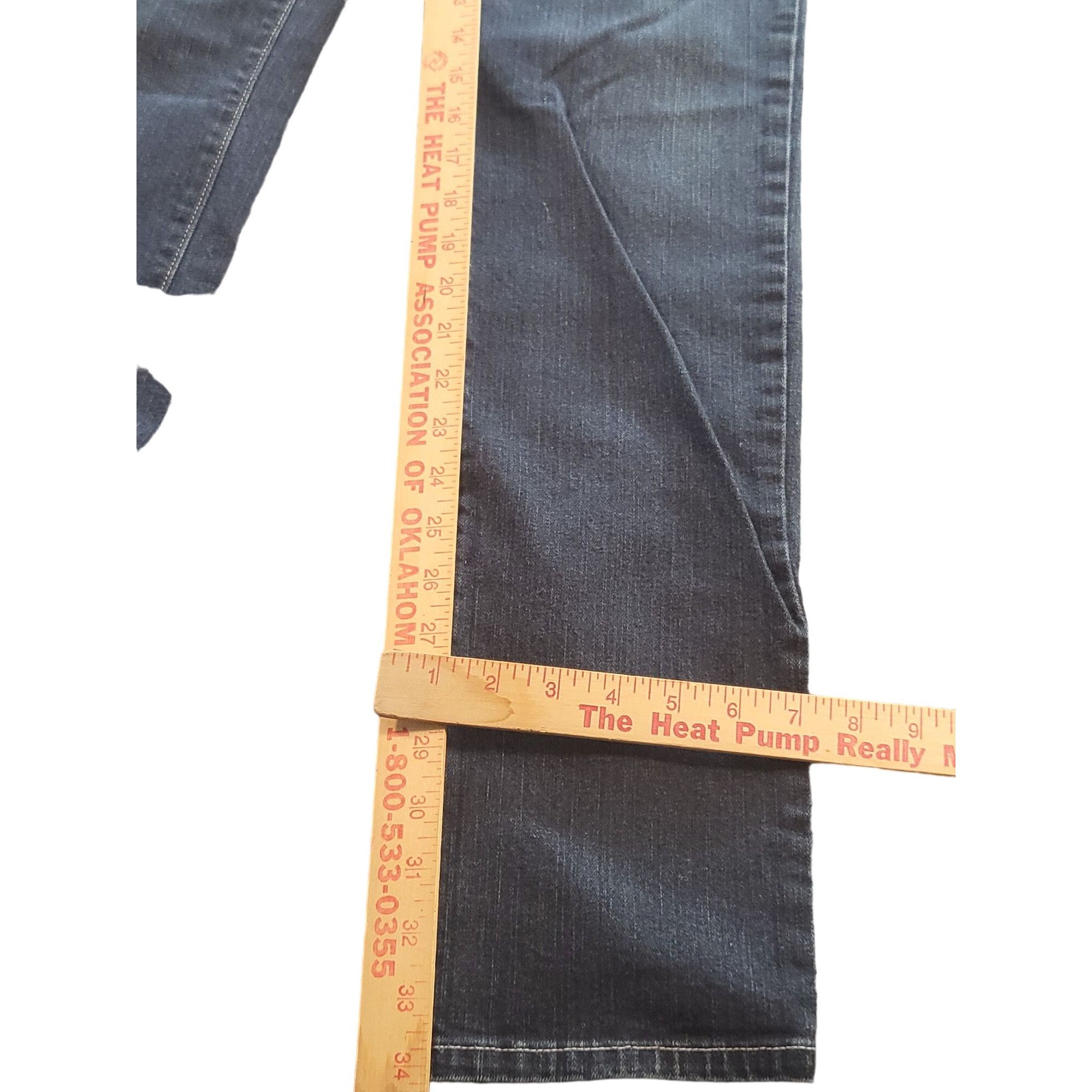Poeme Bohemian Karen Kane Jeans Women Sz 6 Blue Denim Straight Leg Regular Size 28" / US 6 / IT 42 - 5 Thumbnail