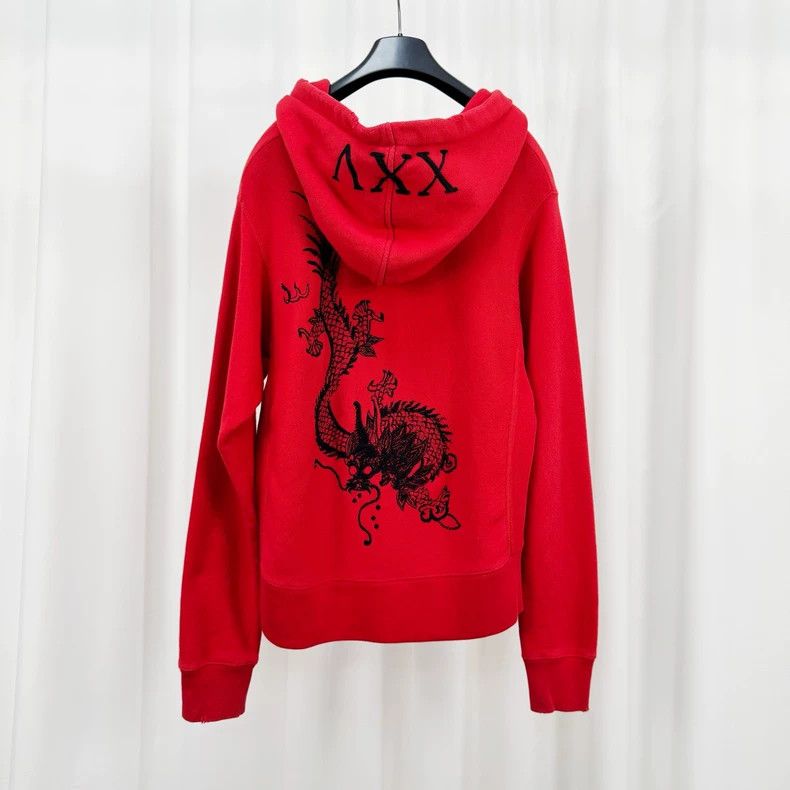Gucci Gucci Black dragon embroidered hoodie Size US S / EU 44-46 / 1 - 2 Thumbnail