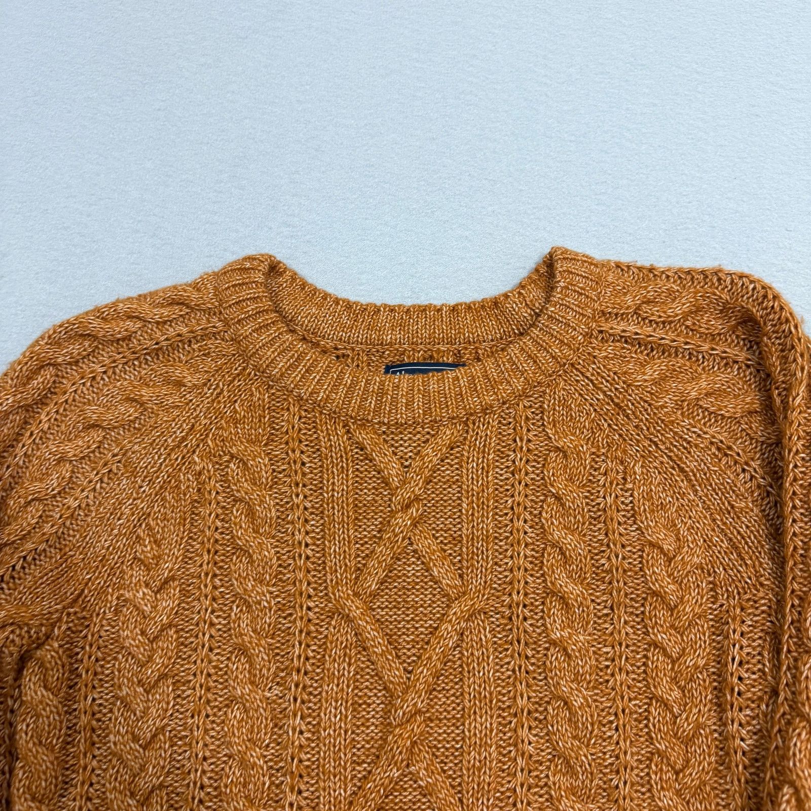Abercrombie & Fitch Abercrombie & Fitch Cable Knit Sweater Women's Small Brown Size US S / EU 44-46 / 1 - 3 Thumbnail