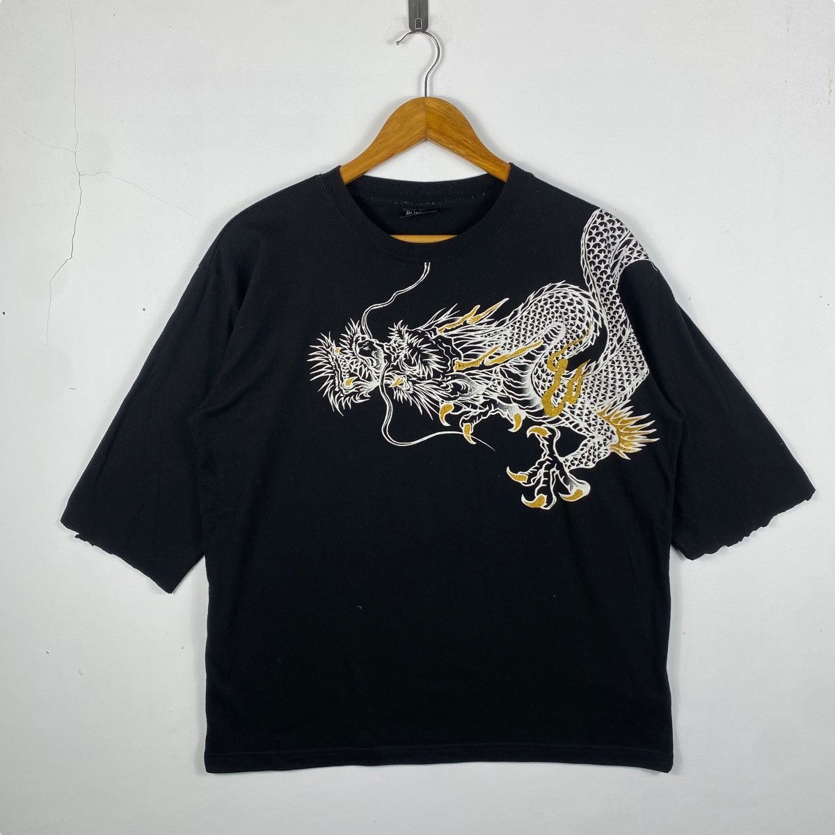 Japanese Brand Japanese Brand BULLET NOISE Sukajan Dragons Graphic Tee Size US XL / EU 56 / 4 - 4 Thumbnail