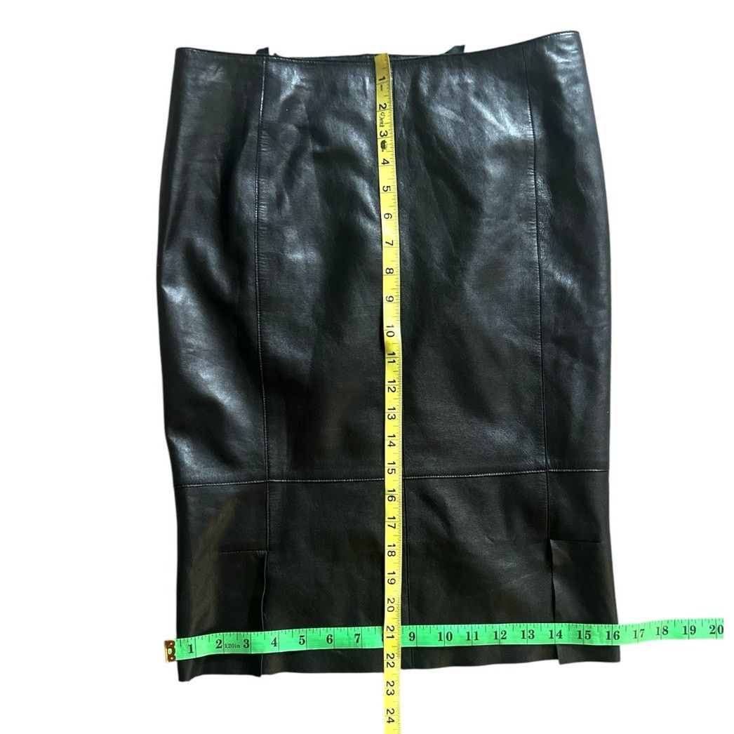 Akris Akris Bergdorf Goodman 100% Lamb Nappa Leather Skirt Size 6 Size 28" / US 6 / IT 42 - 4 Thumbnail
