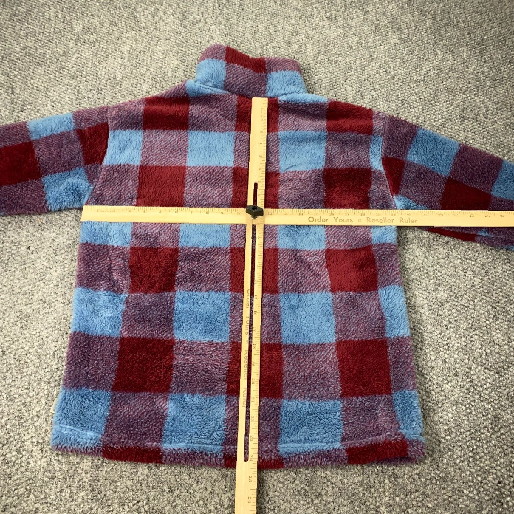 Eddie Bauer Eddie Bauer Womens Pullover Medium Plaid Fleece 1/4 Zip Sweatshirt Size M / US 6-8 / IT 42-44 - 5 Thumbnail