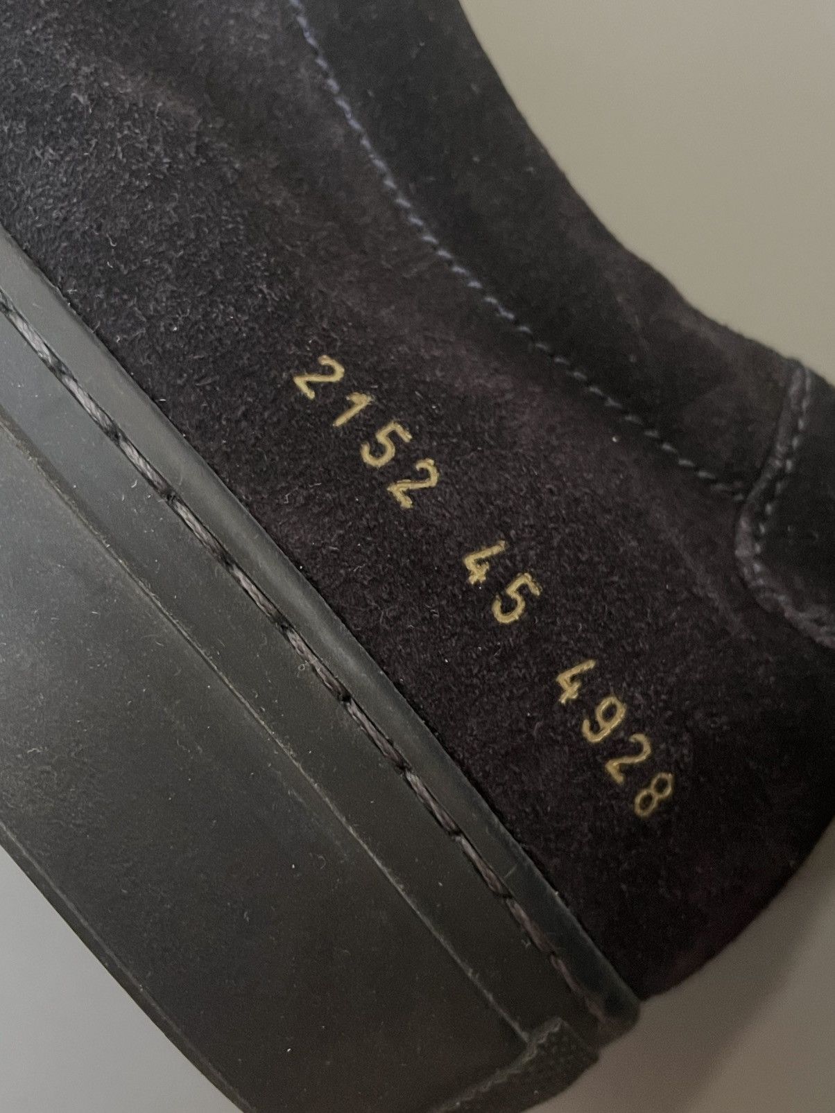 Common Projects Common projects navy blue suede Size US 12 / EU 45 - 6 Thumbnail