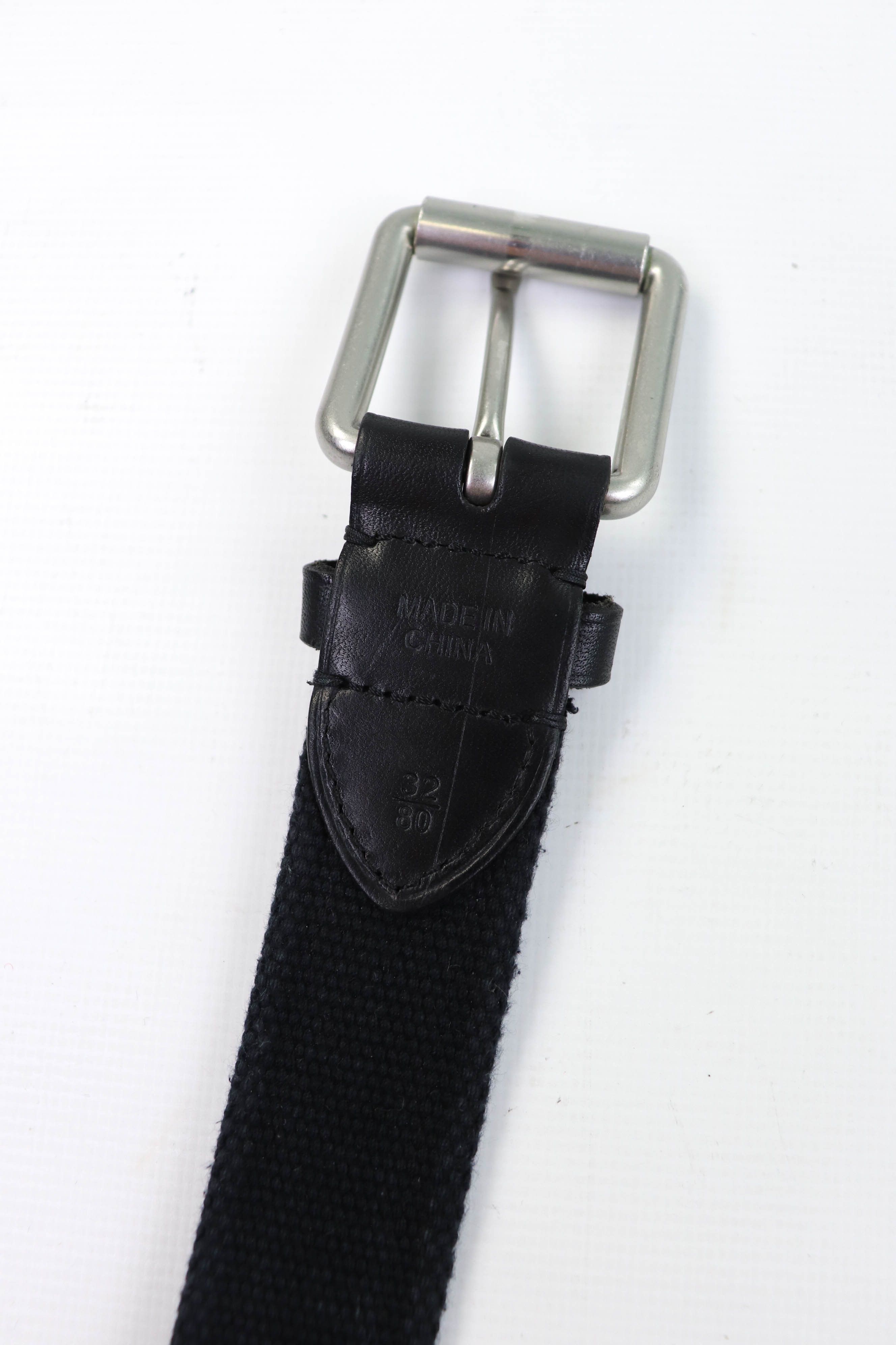 Polo Ralph Lauren POLO Ralph Lauren Women's Black Canvas/Leather Belt Size ONE SIZE - 14 Thumbnail