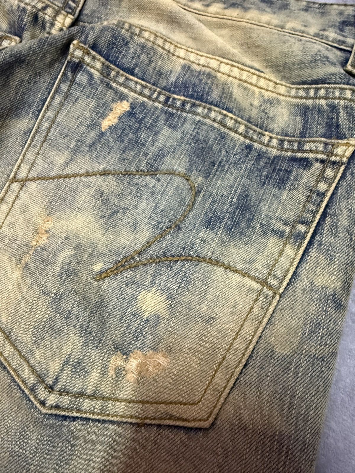 Hysteric Glamour Standard Number Japan Acid Mud Wash Straight Jeans Size US 30 / EU 46 - 16 Thumbnail