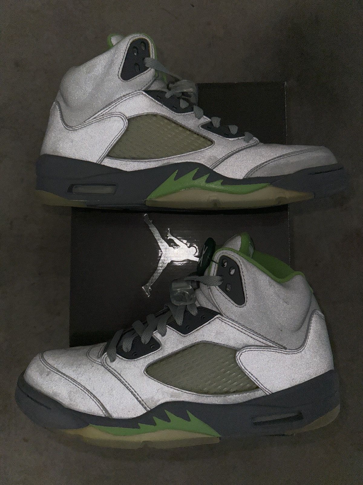 Jordan Brand (Deadstock) Retro (2006 Release) Jordan 5 Green Bean Size US 9.5 / EU 42-43 - 1 Thumbnail