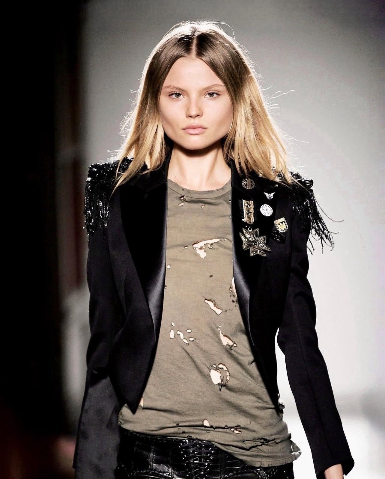 Balmain Balmain SS10 Destroyed Military Shirt Size US M / EU 48-50 / 2 - 8 Thumbnail