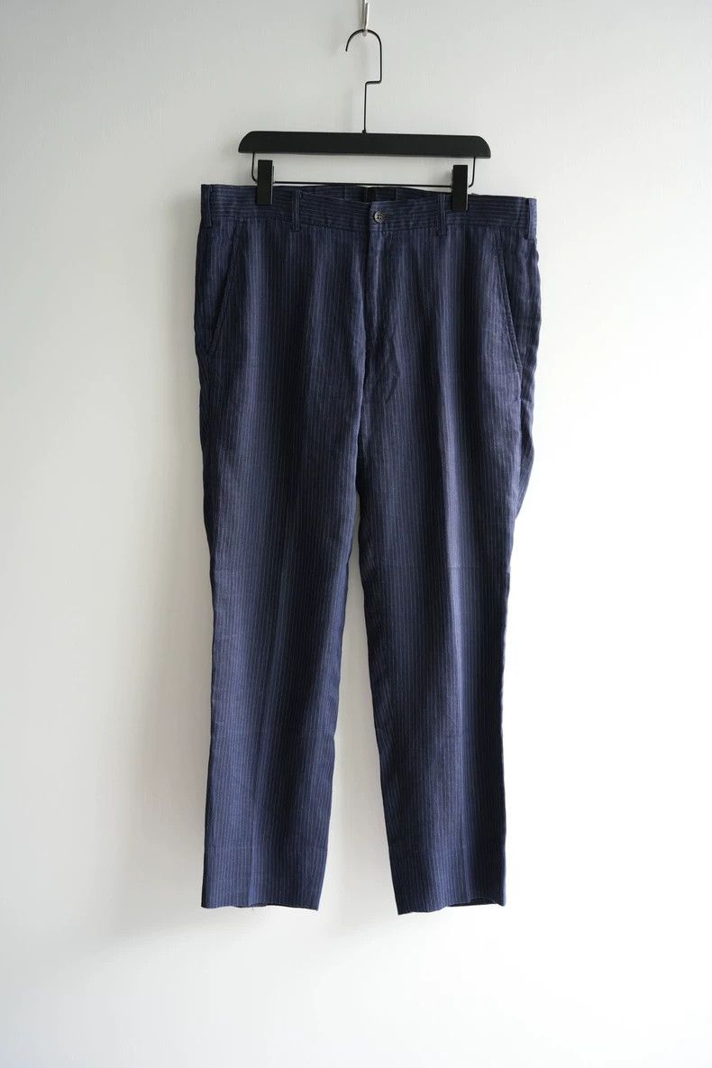 Yohji Yamamoto size 3 05ss tortoiseshell button linen strip