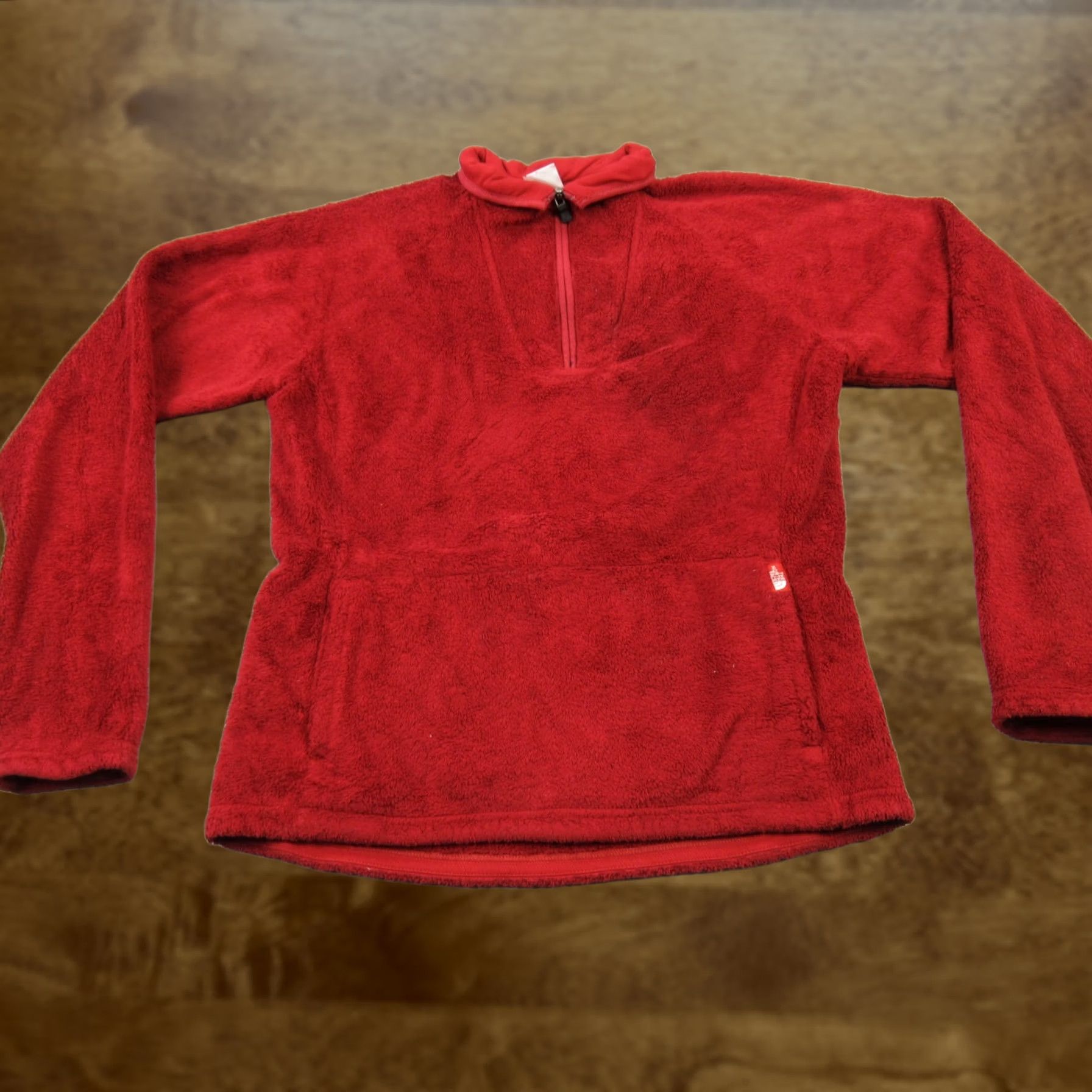 The North Face VINTAGE? NORTH FACE Sweater Womens Medium Long Sleeve Red High Neck 1/4 Zip Pullover Size M / US 6-8 / IT 42-44 - 1 Thumbnail