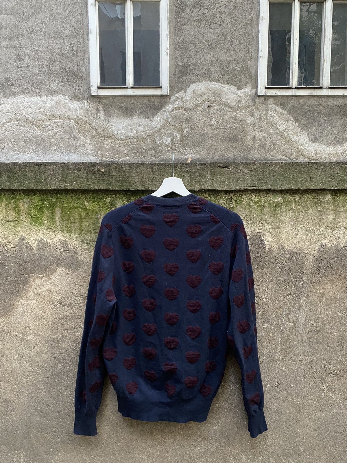 Acne Studios Adam Nyl Heart Wool Sweater Size US XS / EU 42 / 0 - 7 Thumbnail