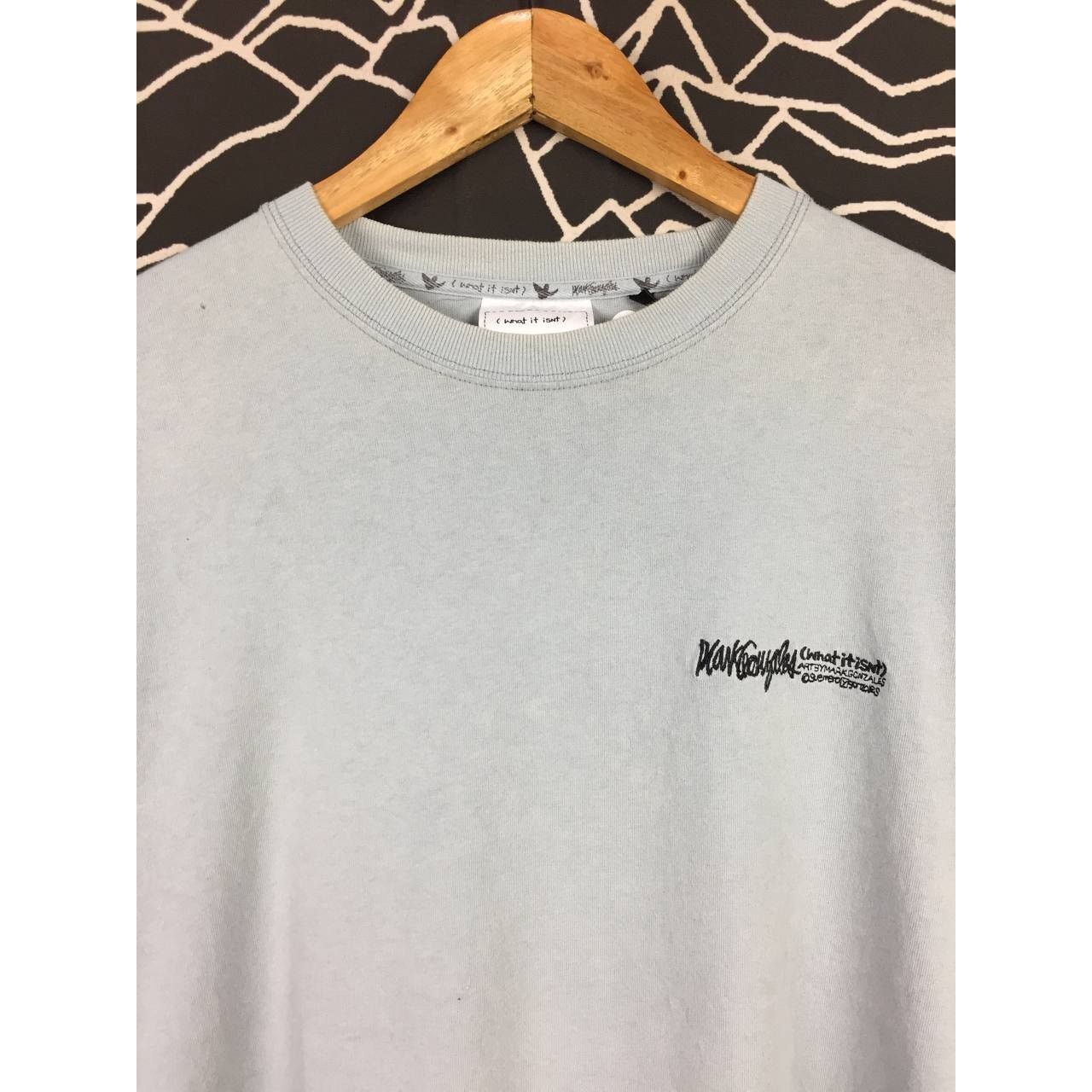 Vintage Mark Gonzales Skateboards What It Isnt Long Sleeve Tee Size US M / EU 48-50 / 2 - 11 Thumbnail