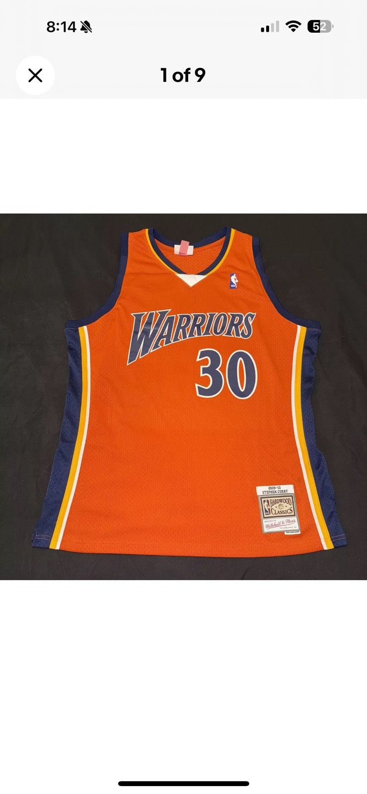Mitchell & Ness Mitchell & Ness Stephen Curry Warriors Orange Jersey Men XL Size US XL / EU 56 / 4 - 1 Thumbnail
